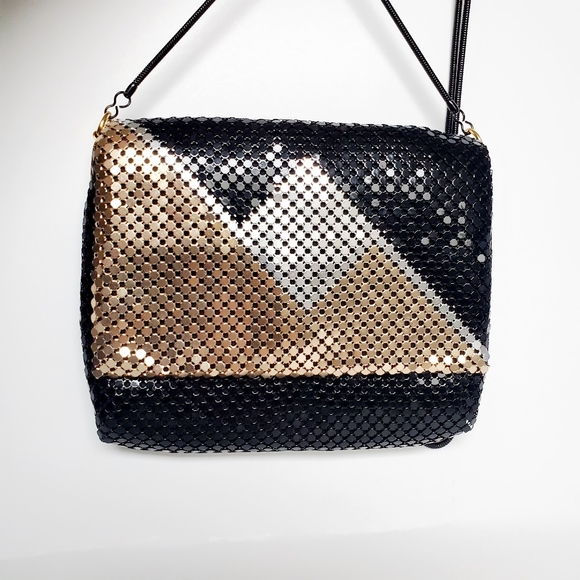 Vintage Aluminum Mesh Bag Structured Handbag 1950s - Picture 4 of 12